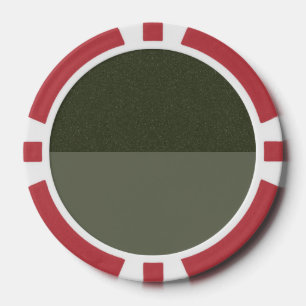 Custom Moss Green Split Poker Chip – Bulk Favour