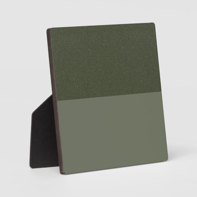 Custom Moss Green Tabletop Plaque with Easel (Front)