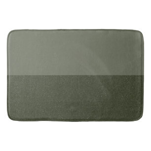 Custom Moss Green Textured Bath Mat