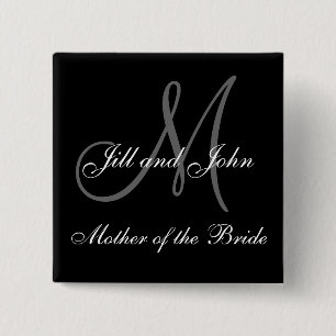 Custom Mother of the Bride Wedding Party Buttons