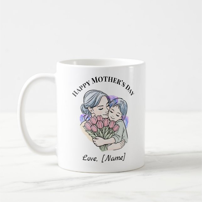 Custom Mother’s Day Mum and Child Mug (Left)