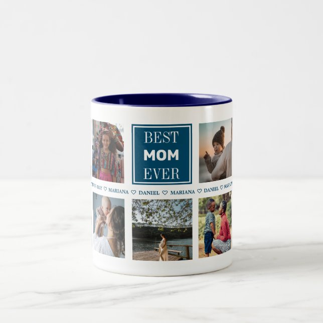 Custom Mother 's Day Photo Two-Tone Coffee Mug (Center)