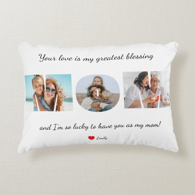 Custom Mother’s Love  Decorative Cushion (Front)