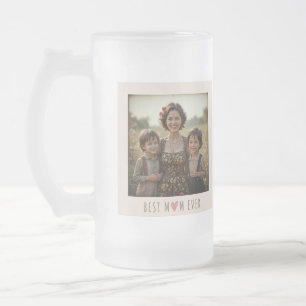 Custom Mother's Day Frosted Glass Beer Mug