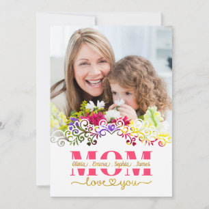 Custom Mother's Day I Photo & Personal Message Card
