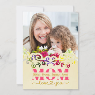 Custom Mother's Day I Photo & Personal Message Card