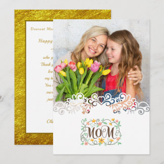 Custom Mother's Day I Photo & Personal Message Card