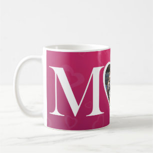 Custom Mothers Day M Heart M MOM Photo Mug