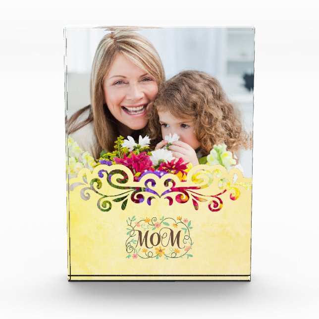 Custom Mother's Day  Photo Block (Front)