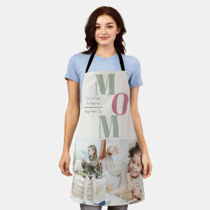 Custom Mother's Day Photo Collage Apron   MOM Gift