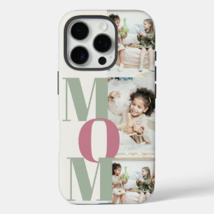 Custom Mother's Day Photo Collage MOM Letters - iPhone 16 Pro Case