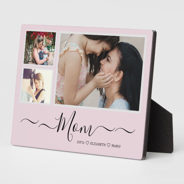 Custom Mother's Day Photo Collage Plaque  (Side)