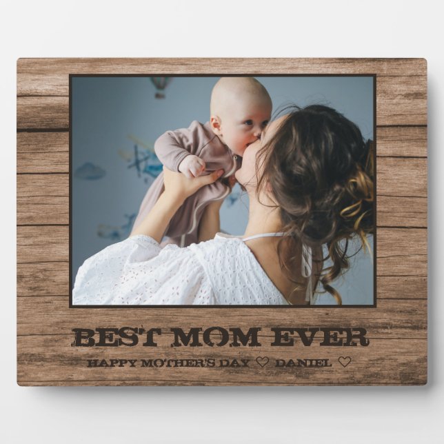 Custom Mother's Day Photo Collage Plaque (Front)