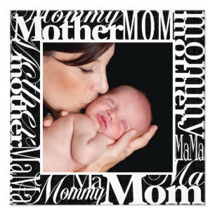 Custom Mother's Day Word Collage Photo Print