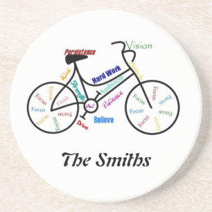 Custom Motivational Bike, Cycle, Sport Coaster
