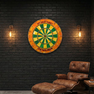 Custom Motivational "Hit Your Target" Dartboard