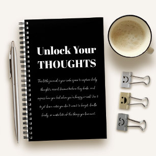Custom Motivational Journal   Unlock Your Thoughts