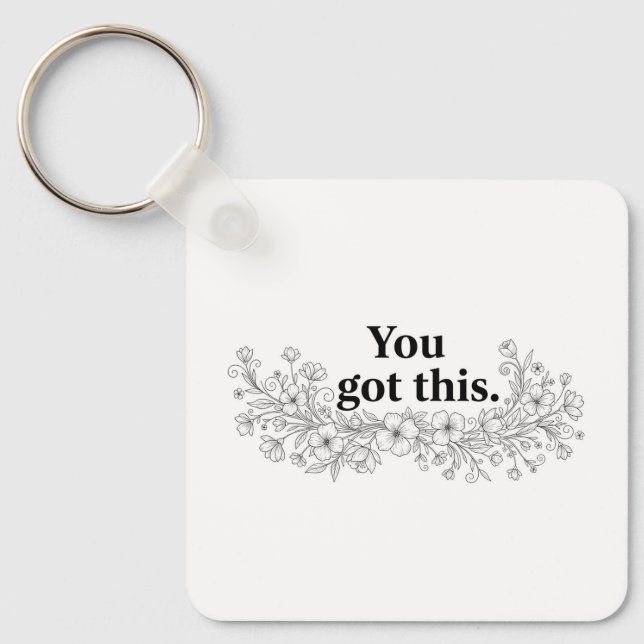 Custom Motivational Keychain (Front)