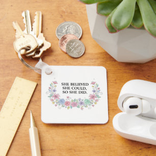 Custom Motivational Keychain