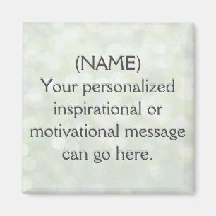 Custom Motivational Message Magnet