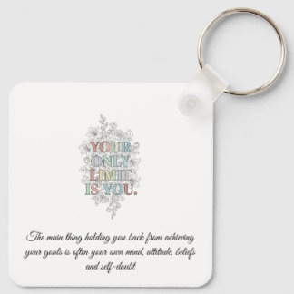Custom Motivational Quote Keychain