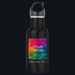 Custom Motivational Success Veni Vidi Vici Quote 532 Ml Water Bottle<br><div class="desc">Custom Motivational Success Veni Vidi Vici Quote Elegant Modern Template Upload Image,  Photo Or Business Logo,  Add Text,  Name Trendy Classic 18 oz Matte Black Water Bottle.</div>