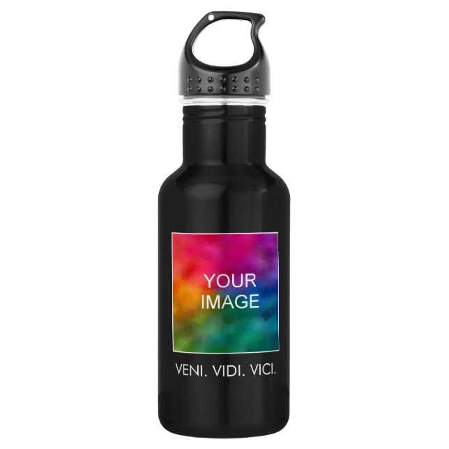 Custom Motivational Success Veni Vidi Vici Quote 532 Ml Water Bottle (Front)