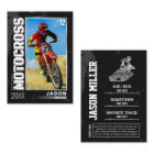 Custom Motocross Trading Card, Editable Dirt Bike 
