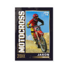Custom Motocross Trading Card, Editable Dirt Bike 