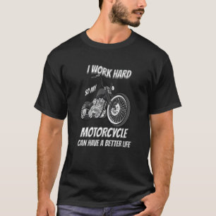Custom Motorbike Bobber Style Bike Men's Motorcyc T-Shirt