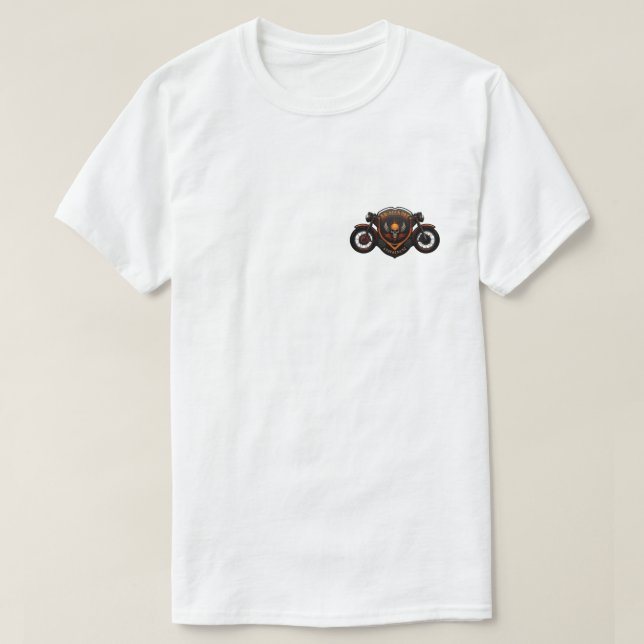 Custom Motorcycle Club Logo Design T-Shirt (Design Front)
