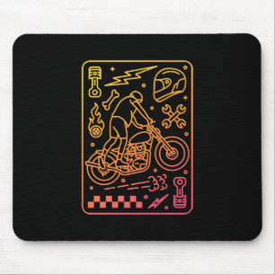 Custom Motorcycle Garage 2 Mouse Mat