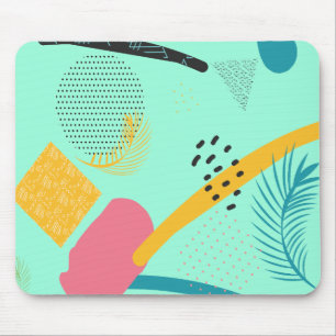 Custom Mouse Pad Abstract Aquamarine Tropical Art