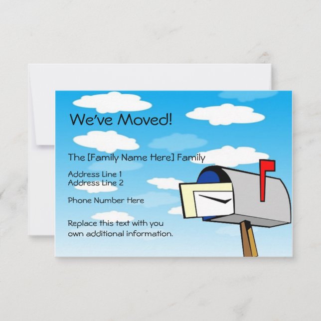 Custom Moving Announcements (Front)