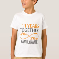 Custom Mr and Mrs 11th Anniversary
