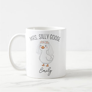 Custom Mr. and Mrs Silly Goose Wedding Mug Engagem