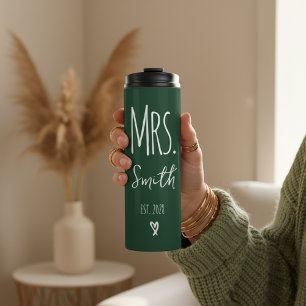 Custom Mr and Mrs Thermal Tumbler for Wedding Gift