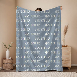 Custom Mr & Mrs Anniversary Blanket Gift for Wife