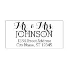 Custom Mr. & Mrs. Family Name and Return Address