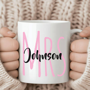 Custom Mr. & Mrs. Mug, Wedding Gift for Newlyweds Coffee Mug