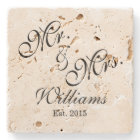 Custom Mr. & Mrs. Wedding Coasters