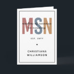 Custom MSN Master of Science in Nursing Graduation Card<br><div class="desc">Custom MSN Master of Science in Nursing Graduation | Nursing School NP Graduation Gifts!</div>