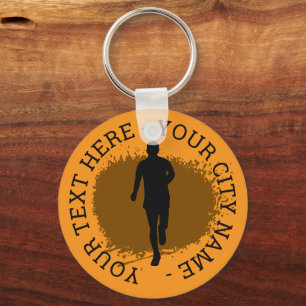Custom mud run event keychain gift