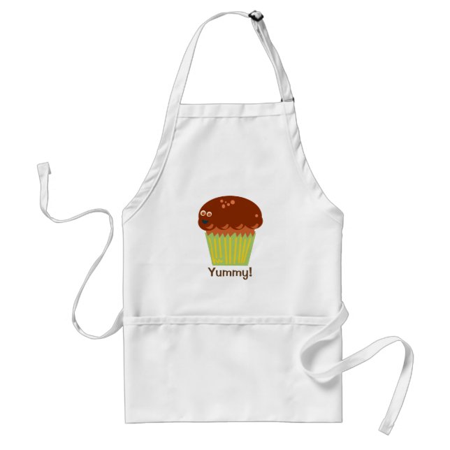 Custom Muffin Pal Fun Breakfast Cartoon Standard Apron (Front)