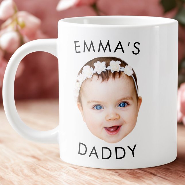 Custom Mug, Baby Mug, Dad Birthday Gift, Face Large Coffee Mug (Creator Uploaded)