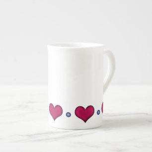 Custom Mug, Choose from Jumbo, Short, Skinny Sizes Bone China Mug