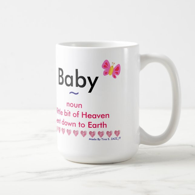 Custom Mug for New Parents 15 oz Classic White Mug (Right)