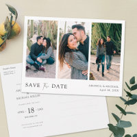 Custom Multi Photo Save the Date Invite Template