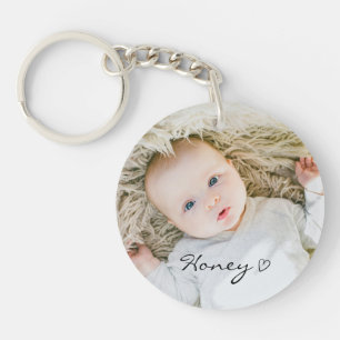 Custom mum day gift, personalised family photo key ring