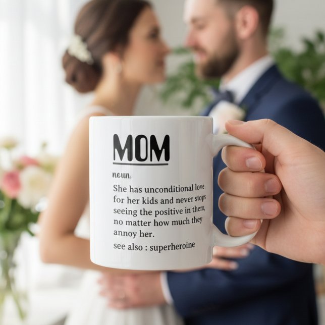 Custom Mum Definition For Mother's Day Coffee Mug (Custom Mom Definition Funny Mother’s Day Typograph Coffee Mug)